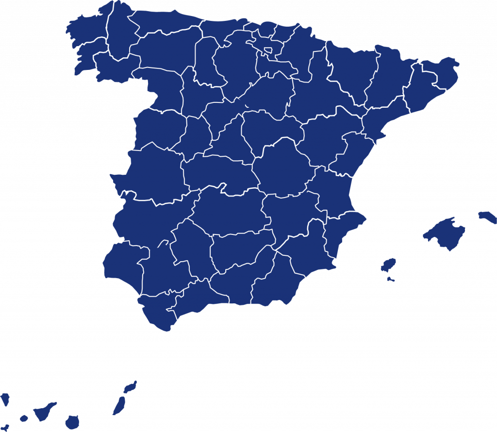 mapa delegaciones ruberte tratamientos de agua