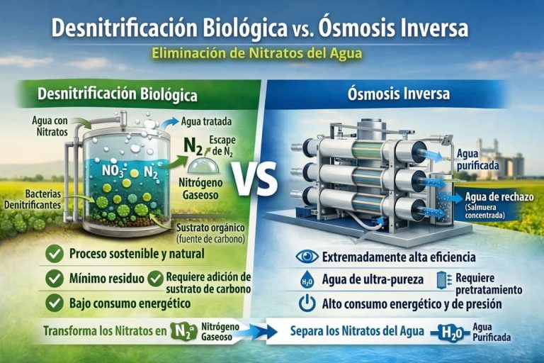 diferencias desnitrificación ósmosis