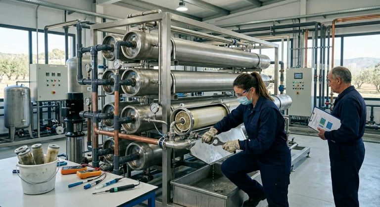 Mantenimiento de ósmosis industrial