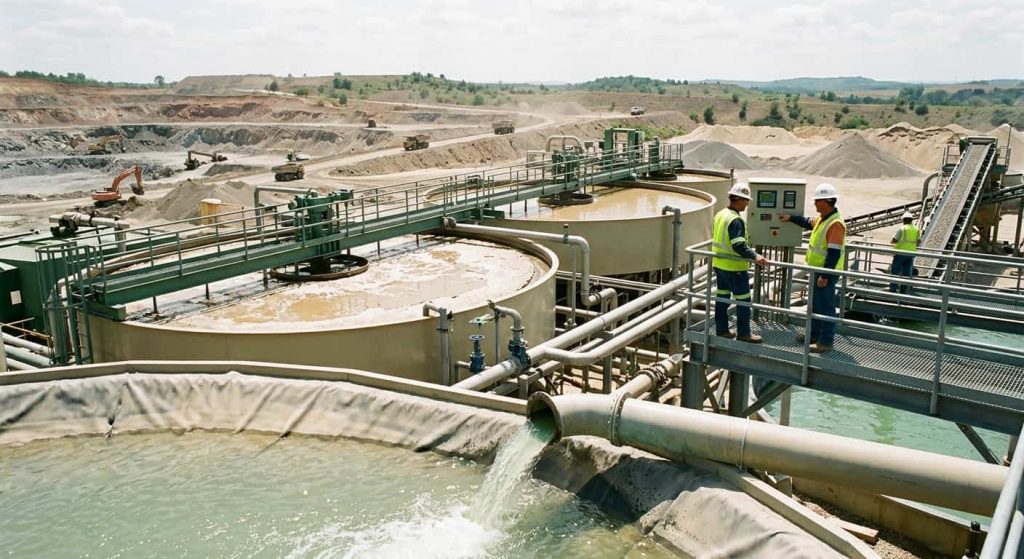 Tratamiento de agua en lavado de áridos y minería