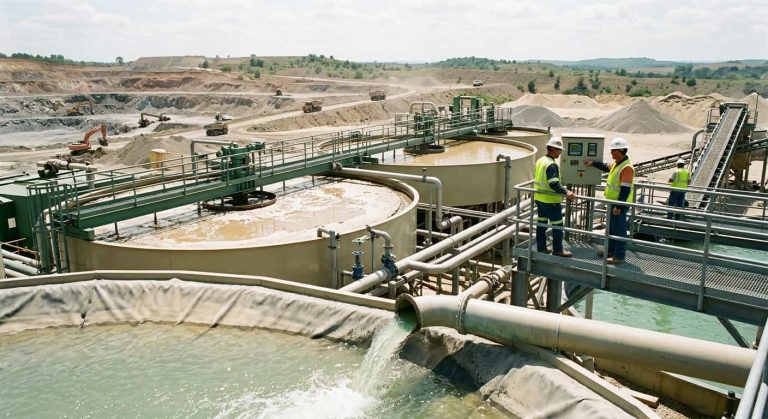 Tratamiento de agua en lavado de áridos y minería